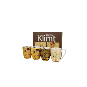 Set Gustav Klimt, Porcelana 4 tazas 0,35L